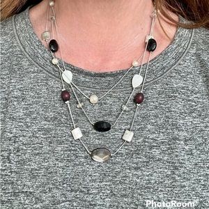 Express 3-Chain Beaded Necklace